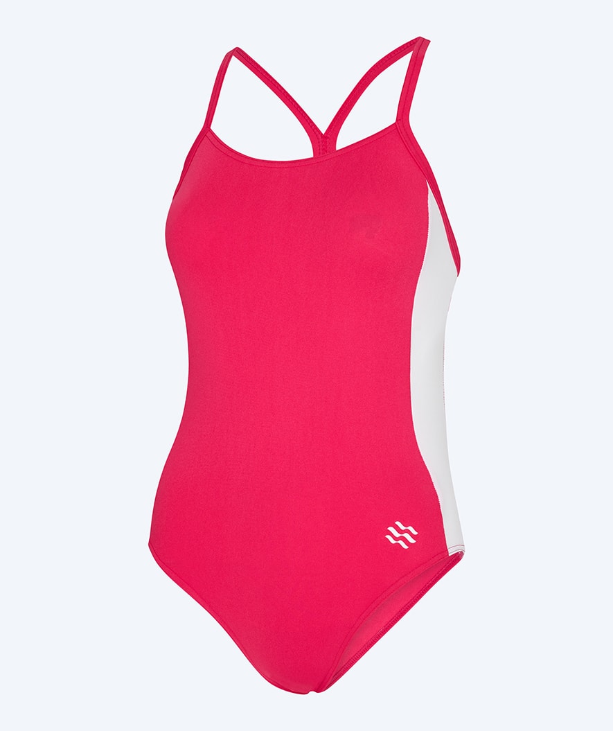 Watery Badeanzug für Damen - Sidestroke Solid - Shiny Red