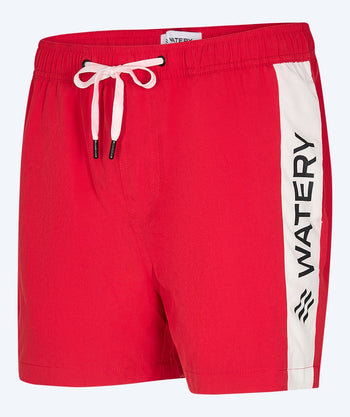 Watery Badeshorts für Herren - Signature Eco - Rot
