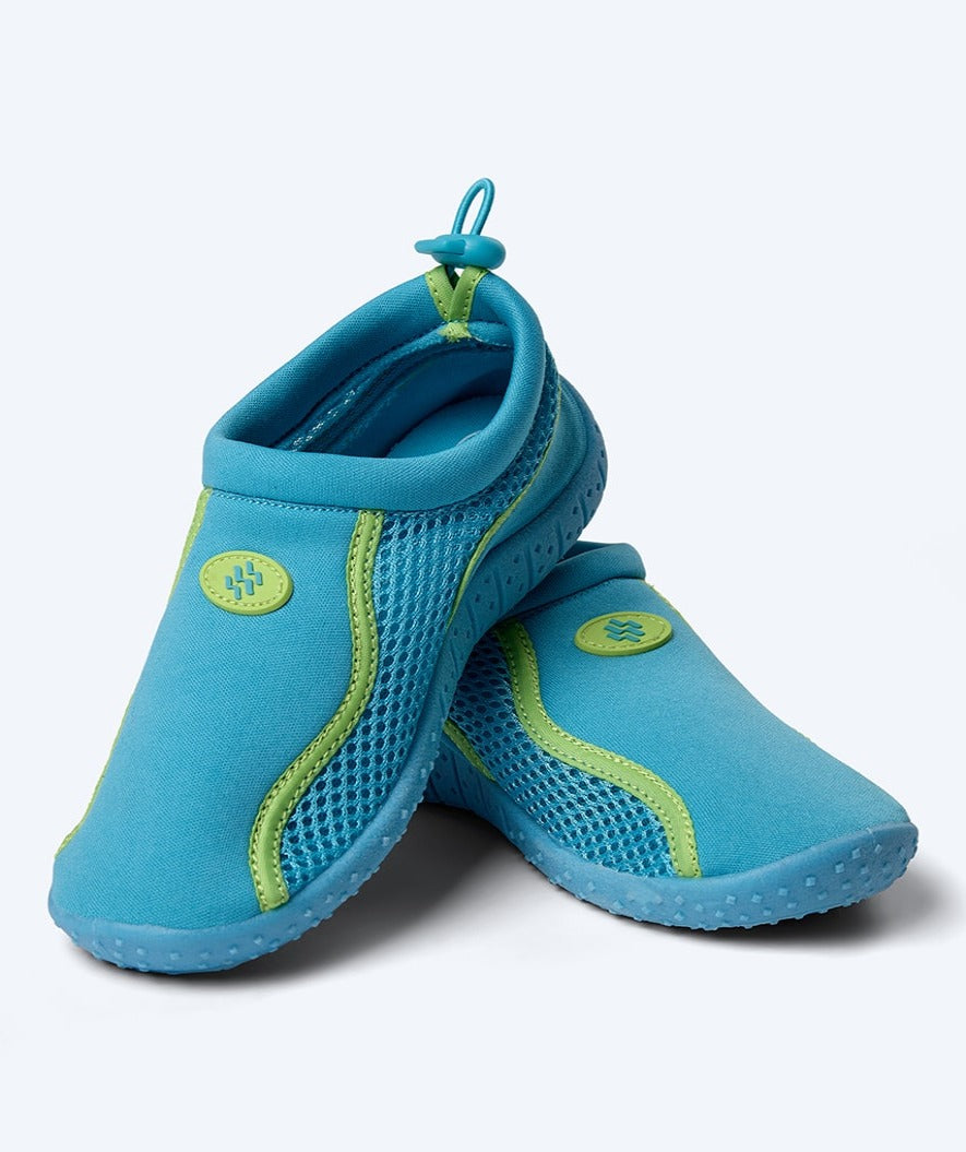 Watery Badeschuhe für Kinder - Spinner - Blau/grün