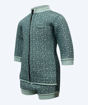 Watery Neoprenanzug für Babys - Tropical Wrap'n Nappy - Grün
