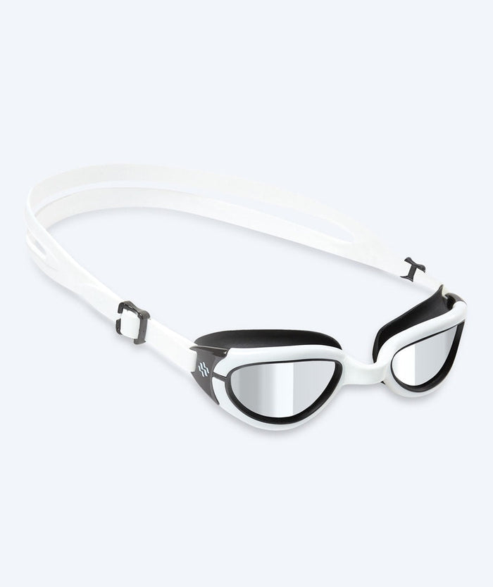 Watery Schwimmbrille für Kinder - Wade Mirror - Weiss/Silber