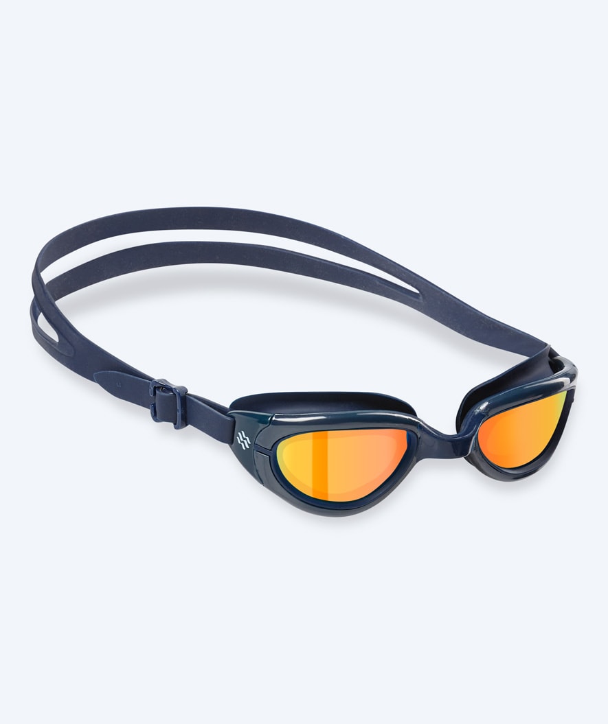 Watery Schwimmbrille für Kinder - Wade Mirror - Dunkelblau/gold