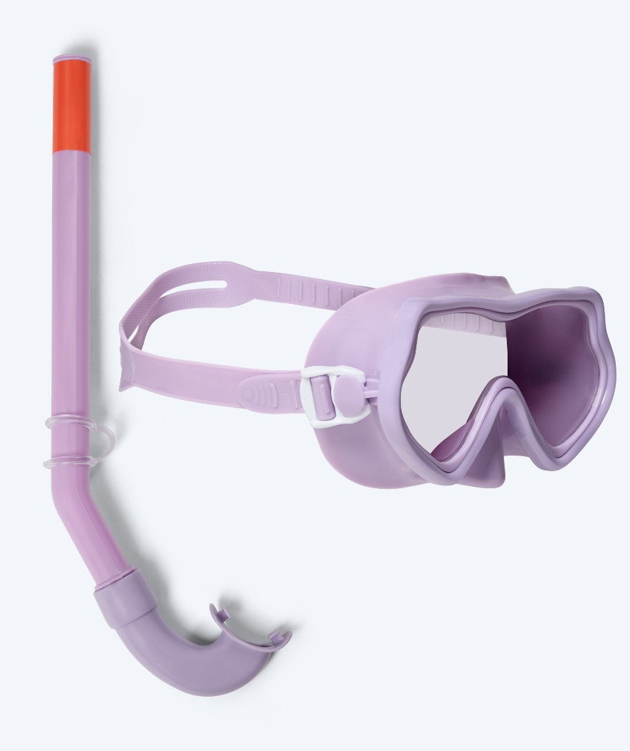 Watery Combo Schnorchelset für Kinder (4-10) - Pulina - Lila