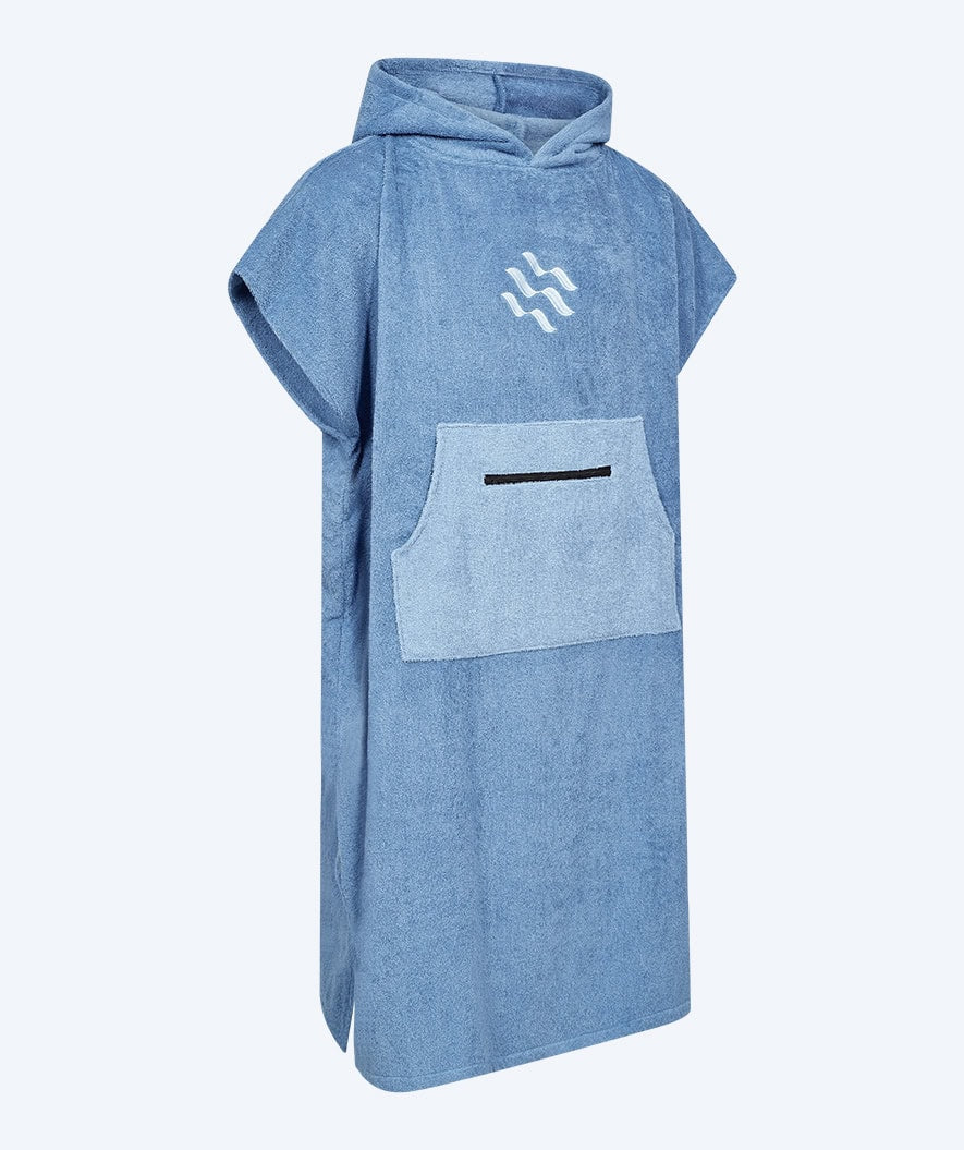 Watery Badeponcho für Erwachsene - Baumwolle - Atlantic Blue