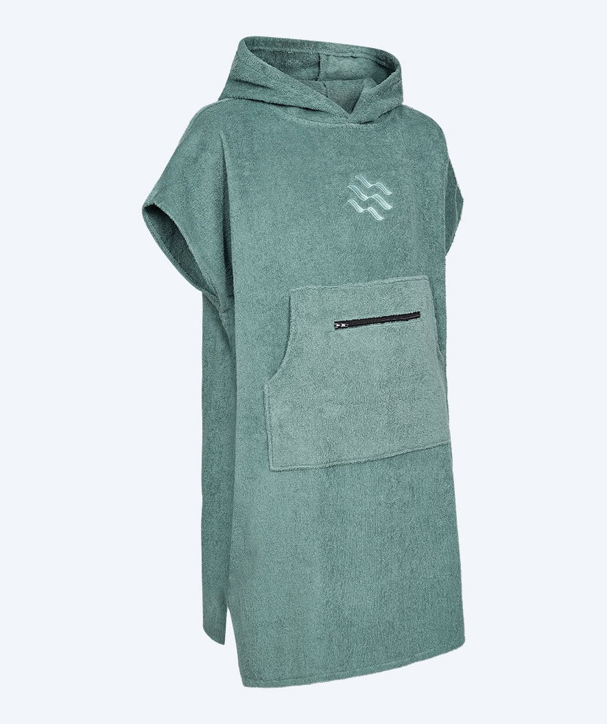 Watery Badeponcho für Junior - Baumwolle - Forrest Green