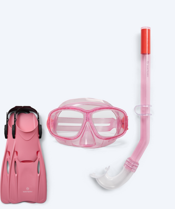 Watery Schnorchelset für Kinder (4-10) - Wyre/Fleetwood - Rosa/rosa