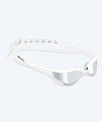 Watery Schwimmbrille - Instinct Elite Mirror - Weiss/Silber
