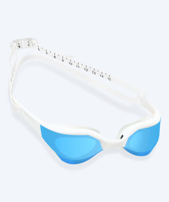 Watery Schwimmbrille - Instinct Elite Mirror - Weiss/Blau