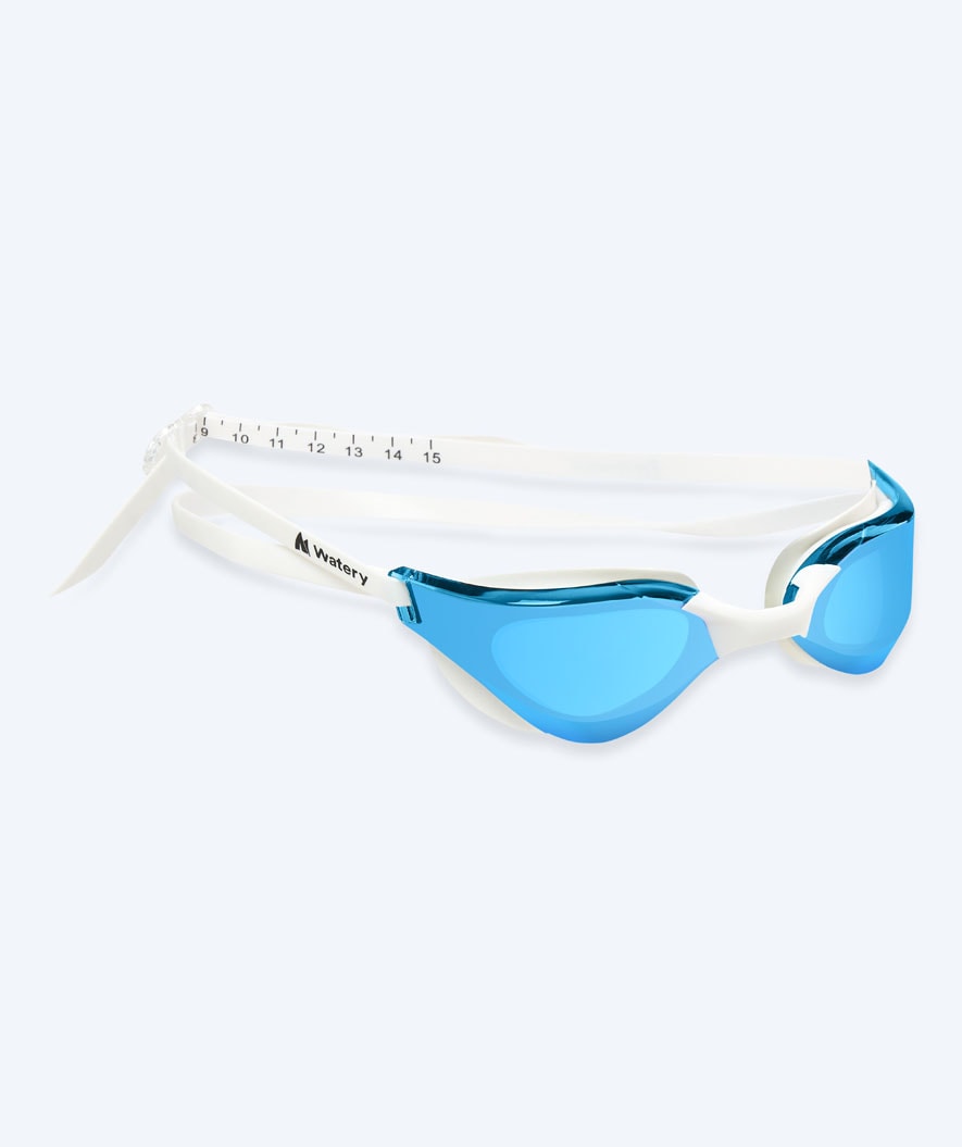 Watery Schwimmbrille - Instinct Mirror - Weiss/Blau
