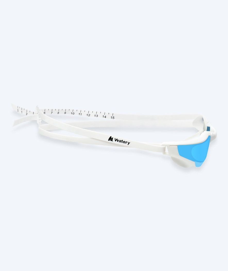 Watery Schwimmbrille - Instinct Ultra Mirror - Weiß/blau