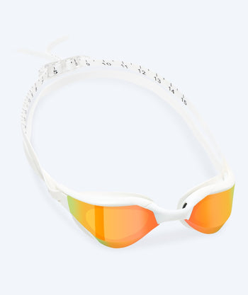 Watery Schwimmbrille - Instinct Ultra Mirror - Weiss/Gold
