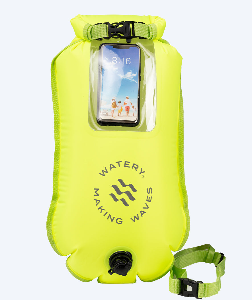 Watery Schwimmboje für Schwimmer - Window 28L - Fluo Gelb