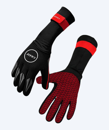 ZONE3 Neoprenhandschuhe - (2mm) - Schwarz/Rot