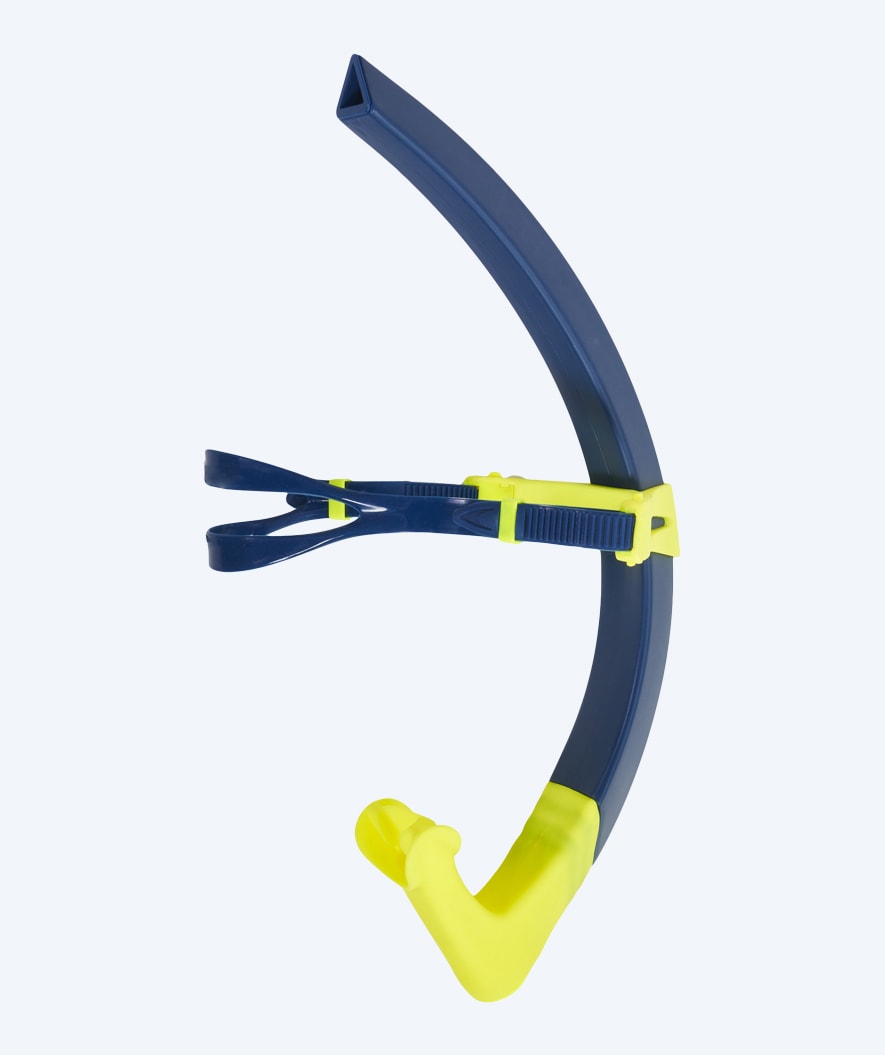 Aquasphere Mittelschnorchel für Kinder (4-14) - Focus Small Fit - Donkerblau/Gelb