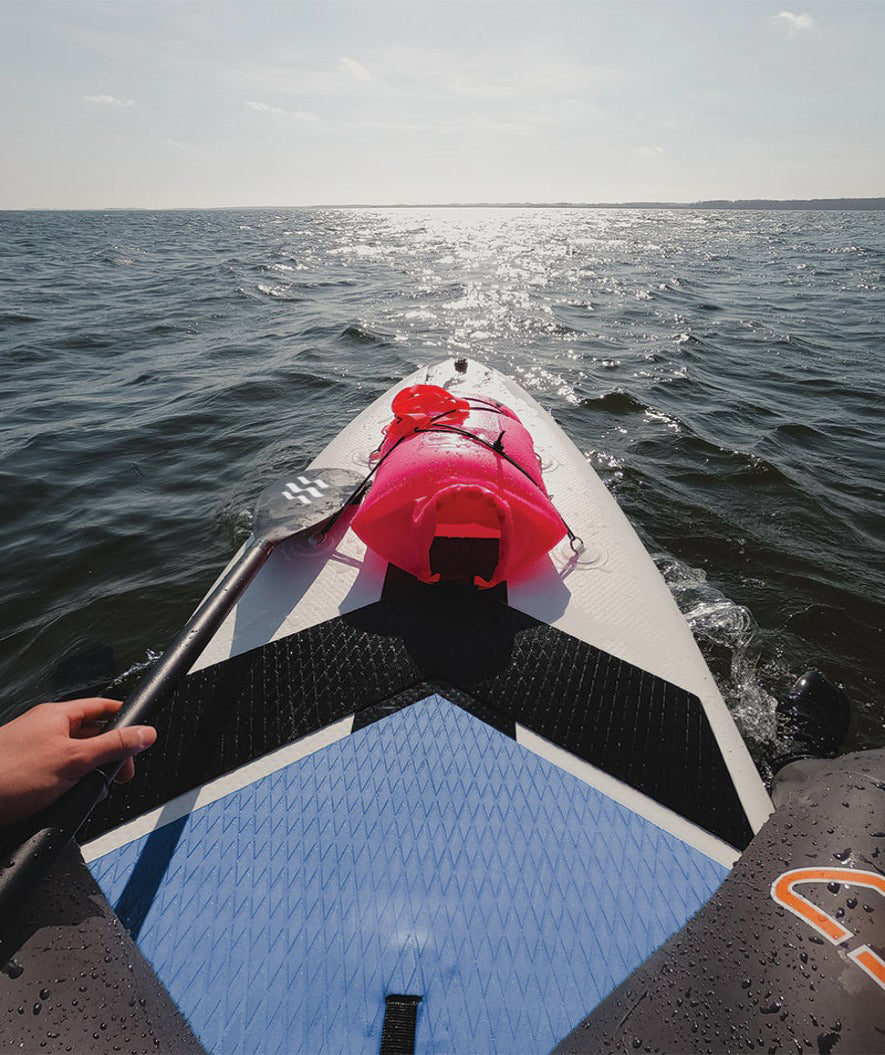 Paketangebot: 4x Watery Global Aufblasbares SUP PaddleBoard 10'6 - Rot/blau