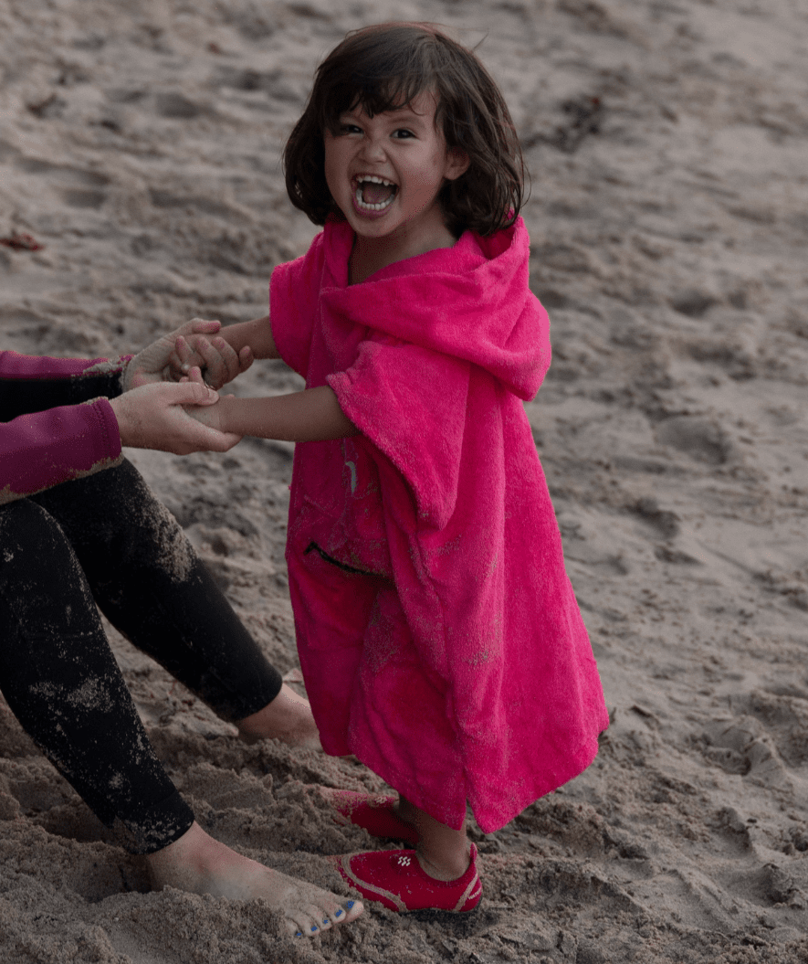 Watery Badeponcho für Kinder (1-6) - Baumwolle - Dunkelblau