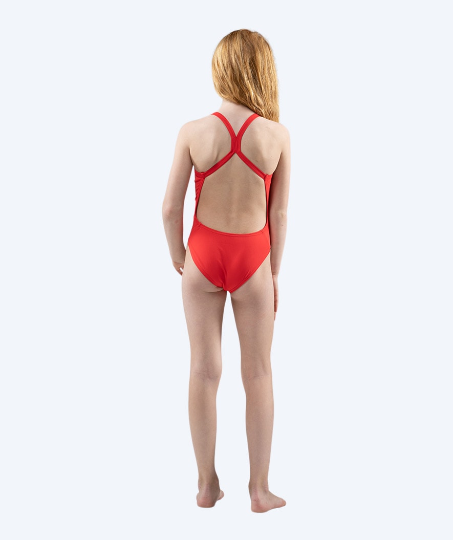 Watery Badeanzug für Mädchen - Freestyler Solid - Cherry Red