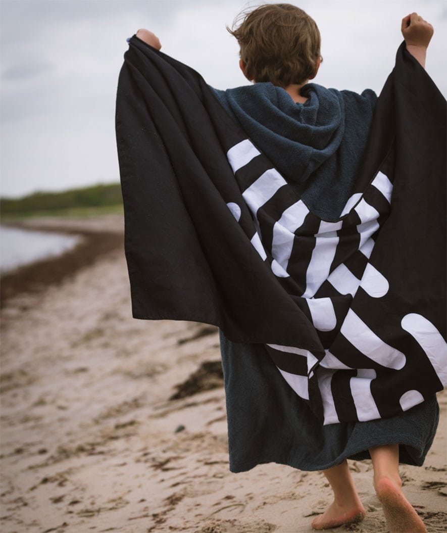 Watery Mikrofaser Badehandtuch (160 x 80 cm) - Eco Nebraska - Dunkelblau