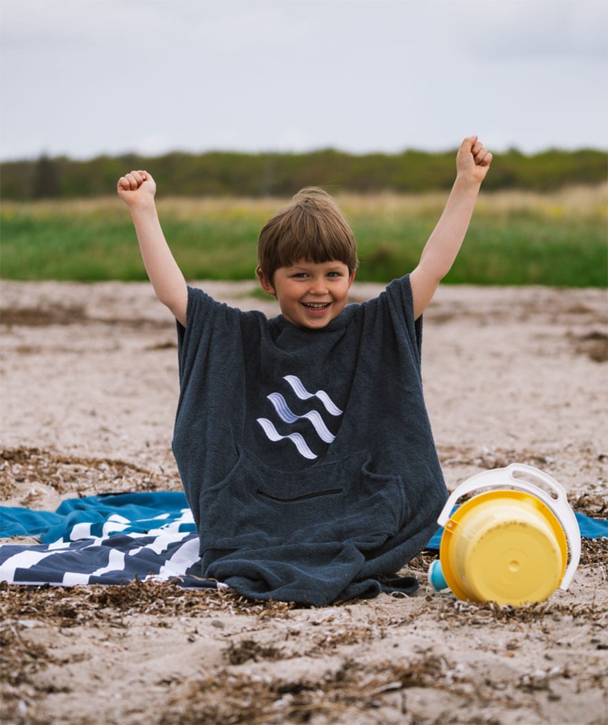 Watery Mikrofaser Badehandtuch (160 x 80 cm) - Eco Nebraska - Dunkelblau