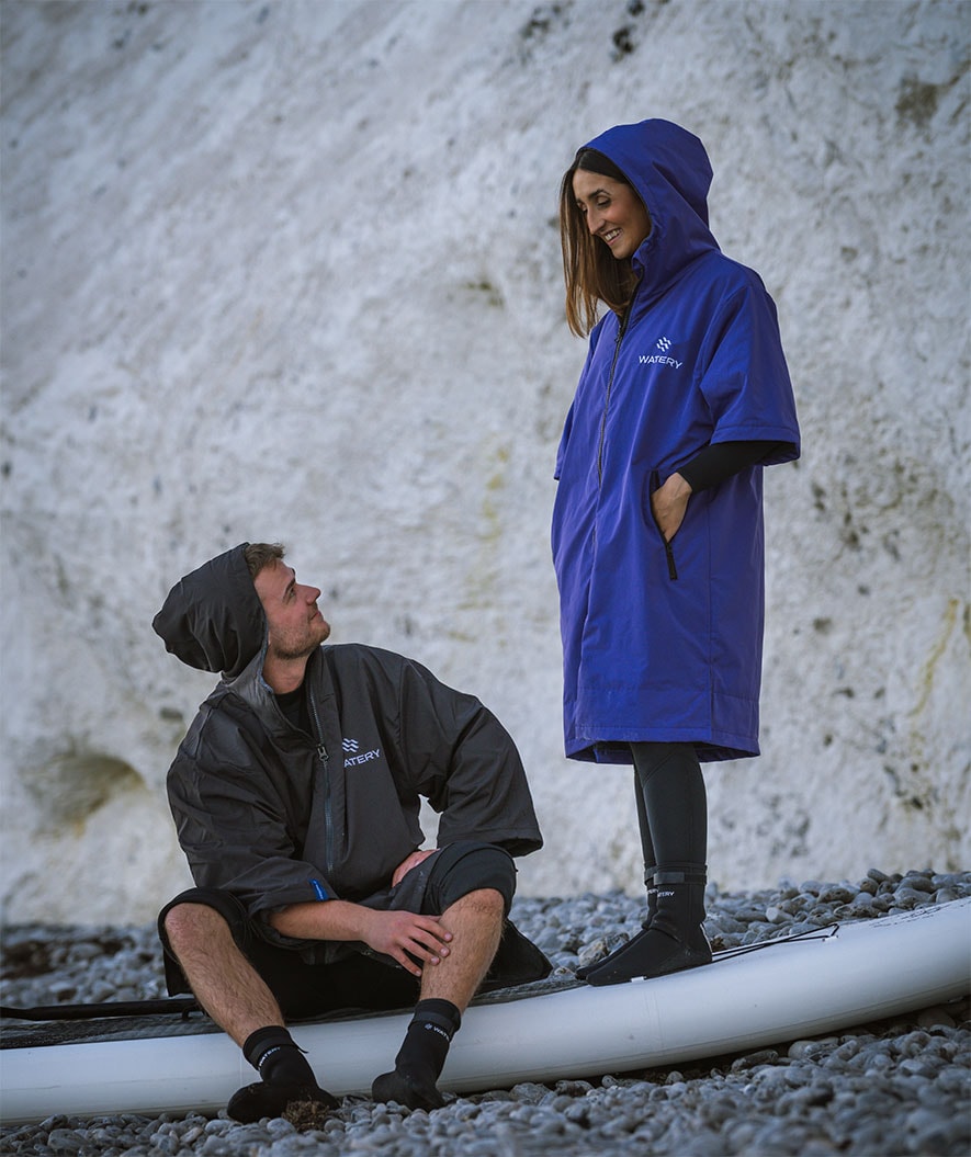 Watery Surf poncho - Wasserdicht - Schwarz